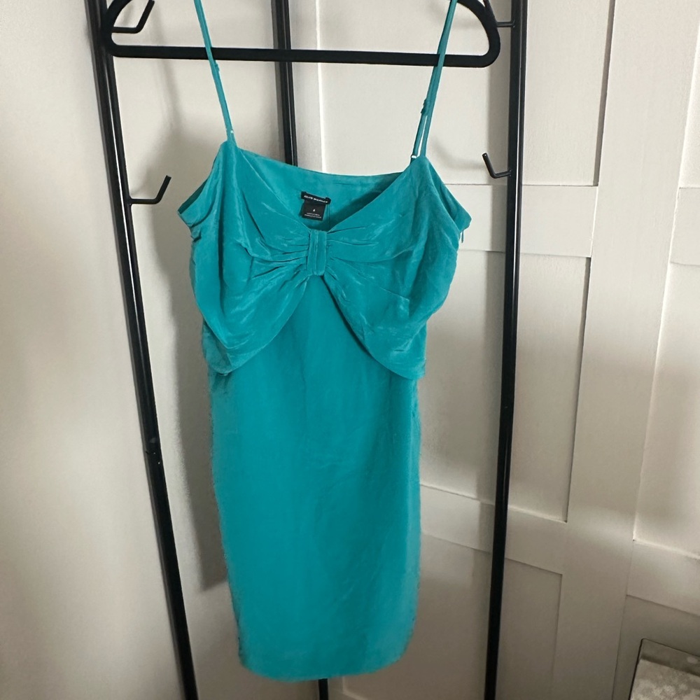Club Monaco Turquoise Mini Dress
